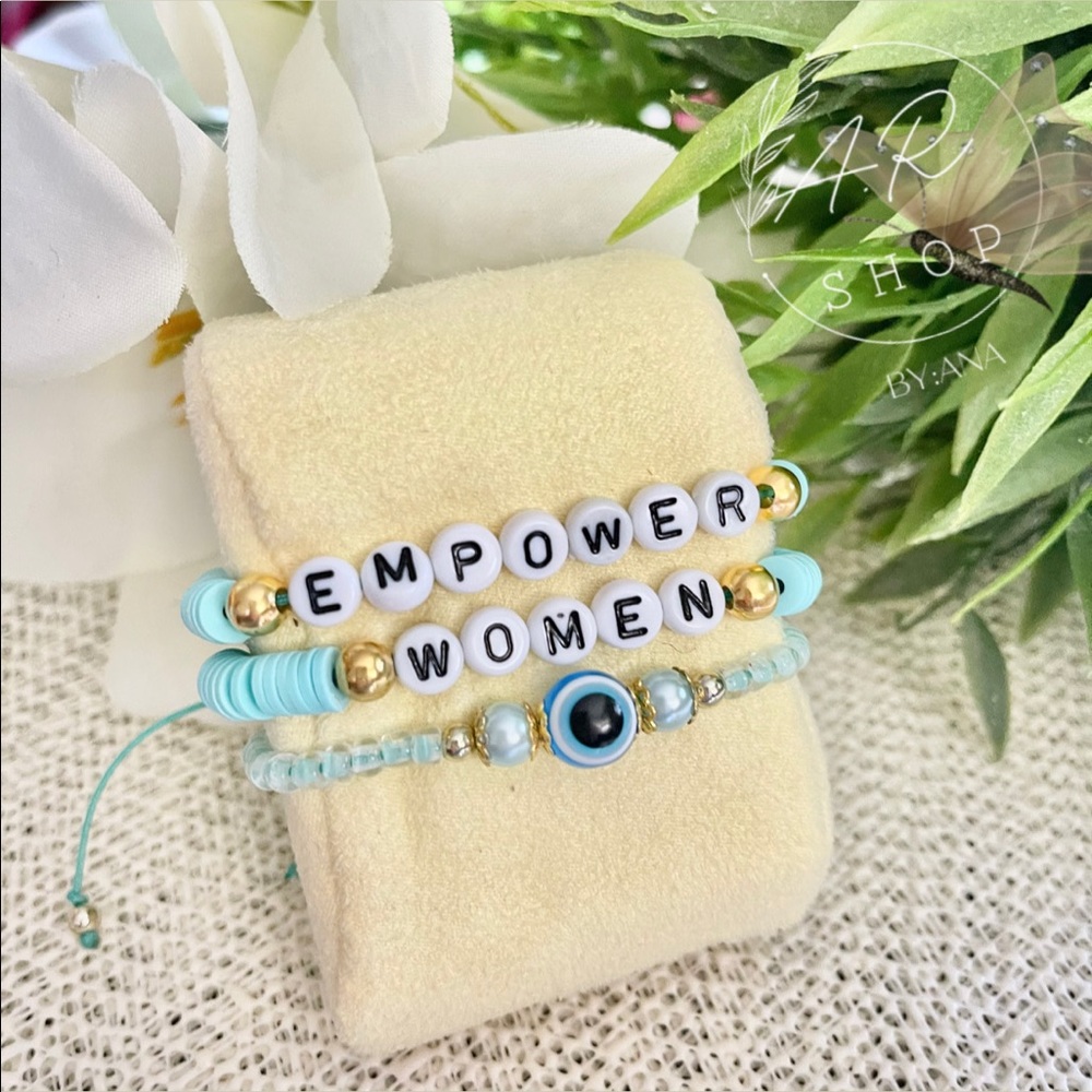 Empower women bracelets set (3)